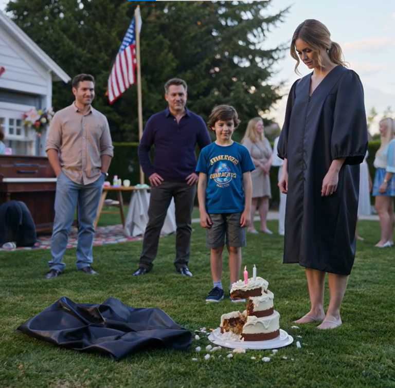 Podczas mojego przyjęcia z okazji ukończenia szkoły w Idaho, mój siostrzeniec rzucił moją torbę z prezentem o ziemię i zaśmiał się szyderczo: „Zjedz ją na ziemi”. Wszyscy się śmiali – aż moja spokojna odpowiedź zamroziła szkolne podwórko.