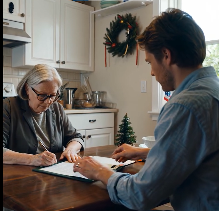 Mój syn usiadł przy kuchennym stole, pchnął w moją stronę teczkę i powiedział, że muszę spłacić 280 000 dolarów długu jego żony, „gdybym naprawdę ją kochał”. Tej nocy zamiast podpisać, opuściłem spłacany dom, spakowałem walizkę i odszedłem z jego życia, nie oglądając się za siebie.