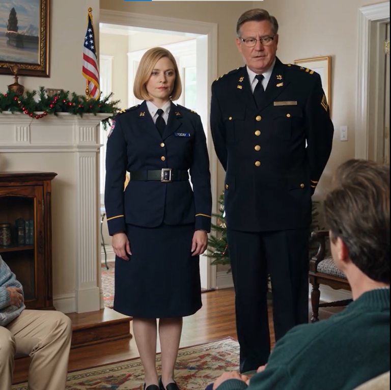 Podczas kolacji wigilijnej mój brat uśmiechnął się złośliwie i powiedział: „Nie jesteś zaproszona, Rachel”. Zanim zdążyłam odpowiedzieć, generał Parker stanął obok mnie i powiedział: „Kontradmirale Lane, idziesz ze mną”. W całym pomieszczeniu zapadła cisza — nawet mój brat mógł się tylko gapić.