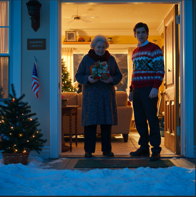 Poszłam do syna w Boże Narodzenie, a on uśmiechnął się szyderczo: „Kto cię zaprosił, staruszko? To spotkanie tylko dla rodziny. Wynoś się stąd”. Odeszłam po cichu… a to, co zrobiłam potem, sprawiło, że wszyscy zamarli w szoku.