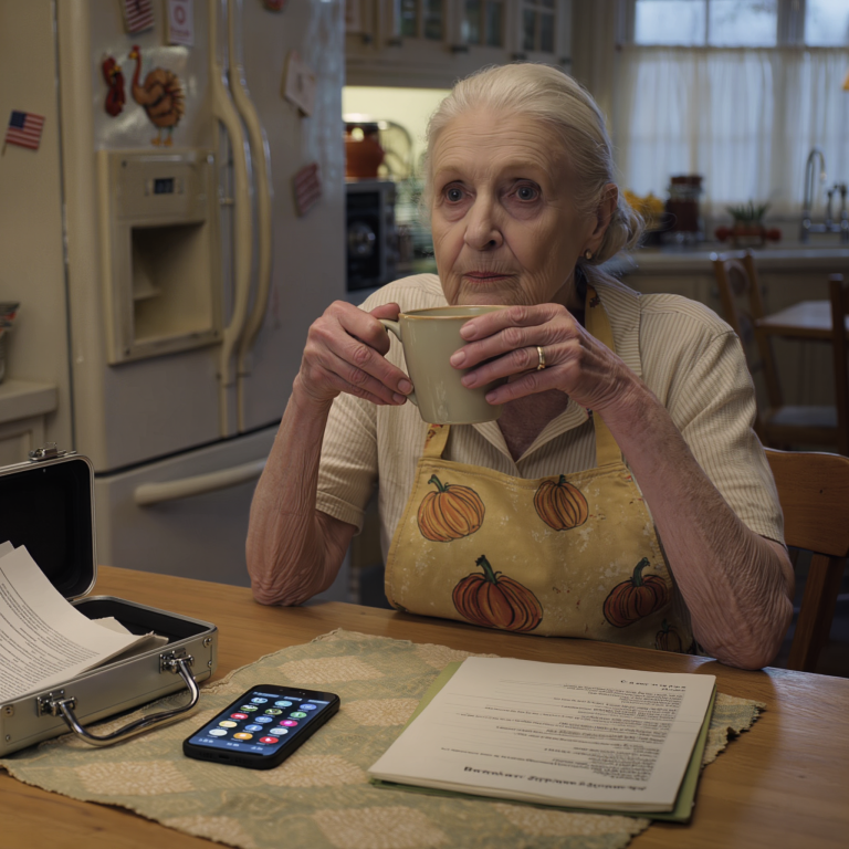 Moja synowa wysłała mi SMS-a: „Nie przychodź na Święto Dziękczynienia – to tylko spotkanie rodzinne” tydzień po tym, jak potajemnie wydałem sześćset dwadzieścia tysięcy dolarów z moich oszczędności, żeby uchronić ich dom w Karolinie Północnej przed zajęciem przez bank, a ja po prostu odpowiedziałem: „Oczywiście, rozumiem”, po czym podpisałem ostateczny dokument, a następnego ranka mój telefon zapełnił się osiemdziesięcioma siedmioma nieodebranymi połączeniami.