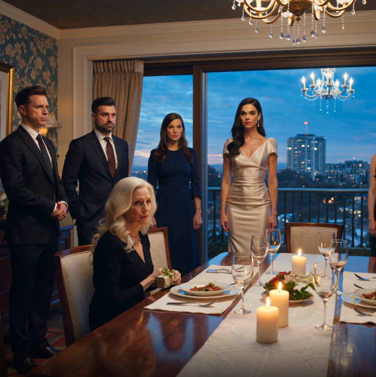 Podczas rodzinnego obiadu moja synowa zadzwoniła do ochrony: „ZABIERAJCIE TEGO BIEDAKĘ OD STOŁU!”. Nie miała pojęcia, że ​​jestem właścicielką firmy, w której pracowała. Następnego dnia zdegradowałem ją do zmywarki.