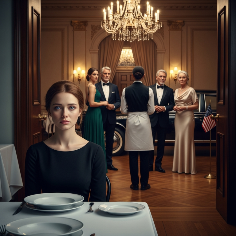 Posadzili mnie w kuchni na urodzinach mamy „dla pozorów”. Nic nie powiedziałem… Dopóki mój kierowca nie otworzył drzwi Rolls-Royce’a.