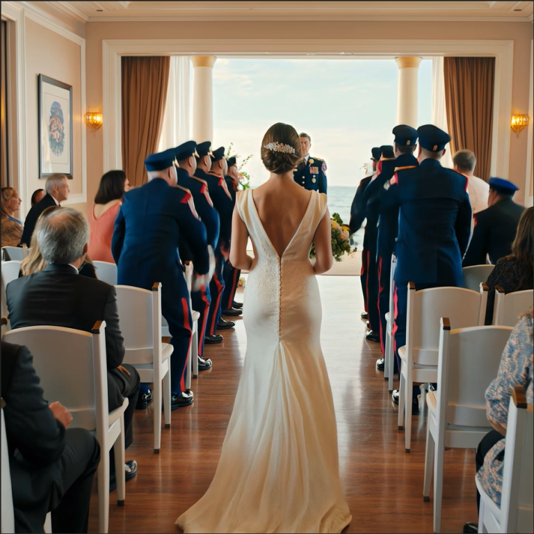 Mój ojciec zażądał 10 000 dolarów, żeby poprowadzić mnie do ołtarza. Usiadł więc w pierwszym rzędzie ze skrzyżowanymi ramionami, czekając, aż zobaczę, jak samotnie czołgam się ze wstydu, aż nagle 50 amerykańskich marines w galowych mundurach wstało i uniosło łuk mieczy na moją cześć. Dopiero wtedy ojciec zdał sobie sprawę, że człowiek, którego uznał za „zwykłego żołnierza”, był w rzeczywistości ich dowódcą.