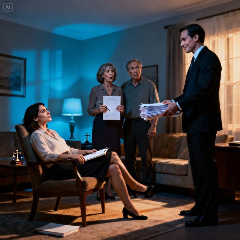 Kiedy moja siostra wyszła za mąż, milczałem o 17,3 miliona dolarów, które odziedziczyłem po rodzicach. Uśmiechałem się podczas przemówień, toastów, kłamstw. Kilka dni później moi rodzice pojawili się bez zapowiedzi – z notariuszem i zadowolonymi minami. „Potrzebujemy tylko jednego podpisu” – powiedziała słodko mama. W sali zapadła głucha cisza. Odchyliłem się do tyłu i odpowiedziałem: „Już za późno”.