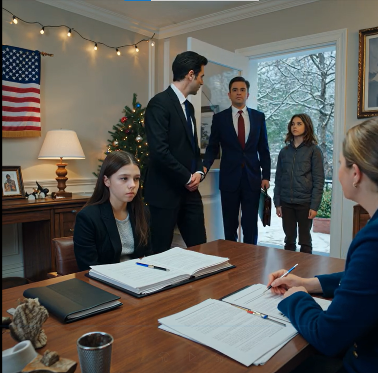 Pozwoliłem rodzinie zostać podczas zamieci — kiedy zostałem zmuszony do sprzedaży domu, wszedł prawnik Siedziałem w małym biurze nieruchomości, a mój długopis wisiał nad ostatnią stroną — tą, na której miałem przekazać mój dom obcym osobom — gdy drzwi się otworzyły, a pokój natychmiast się zmienił.