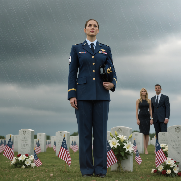 dzień, w którym moja siostra wyśmiała mój mundur na pogrzebie naszego ojca – i dzwonek do drzwi, który zmienił wszystko