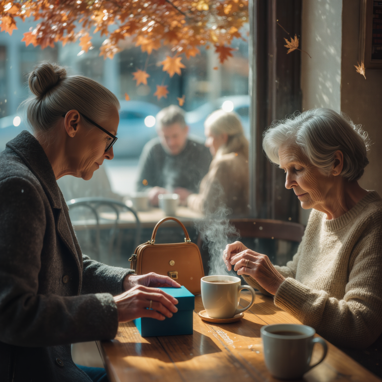Nieznajomy zostawił niebieskie pudełko na moim stoliku w kawiarni i powiedział, że będzie mi potrzebne dziś wieczorem
