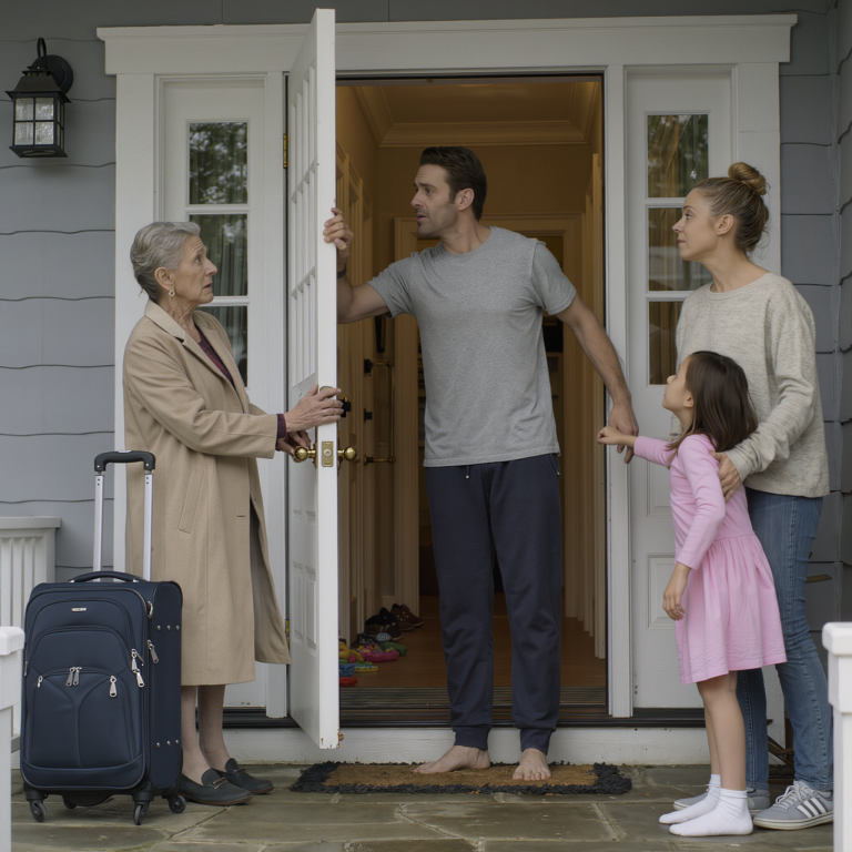Poleciałam bez ostrzeżenia do syna… Spojrzał na mnie i powiedział: „Kto cię zaprosił? Wyjdź…”