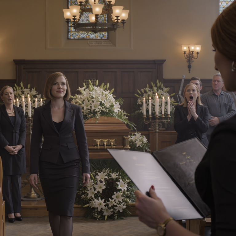 Na pogrzebie mojego męża było tłoczno, krewni szemrali jak na sali sądowej, w powietrzu unosił się zapach lilii... Potem moja córka podeszła do trumny, spojrzała na mnie i splunęła: „To ty powinnaś tam leżeć, mamo”. Ja milczałam... a 7 dni później jeden telefon sprawił, że zbladła.