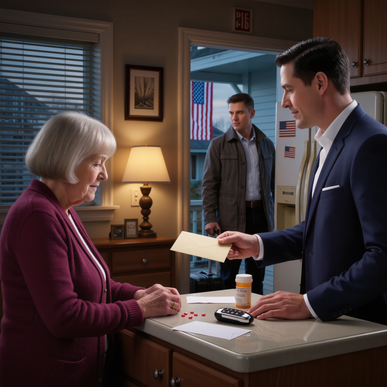 Myślałam, że mój syn oszczędza mi co miesiąc, wydając mi 1000 dolarów w kopercie – aż zemdlałam w alejce w supermarkecie w Columbus, wnuk poleciał do domu na Święto Dziękczynienia, a jedno grzeczne pytanie, które zadał nad lnianymi serwetkami, sprawiło, że twarz mojego syna tak szybko zbladła, że ​​czułam w kościach, że ktoś żył dobrze, podczas gdy ja liczyłam pigułki na serce jak diamenty. Nazywam się Grace Bennett, mam 68 lat i w moim małym mieszkaniu przy Maple Street w Columbus w stanie Ohio zaczęłam mierzyć życie tym, na co mogłam sobie pozwolić.