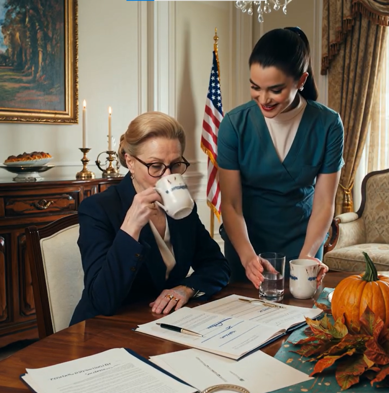 Miałam w ręku długopis, żeby przenieść firmę na syna. Moja synowa podała mi kawę, promieniejąc. Sprzątaczka celowo „potknęła się” o stolik i w tym bałaganie w mgnieniu oka, niezauważona, zamieniła kubki. Wypiłam wszystko. Pięć minut później, moja synowa