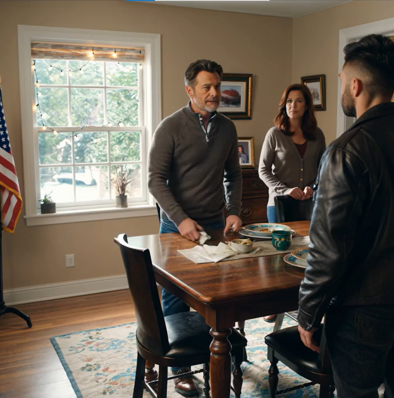 Mój pasierb popchnął mnie przy świątecznym stole: „To miejsce należy do mojego taty. Wynoś się”. Upadłam na ziemię na oczach całej rodziny – ale nie wiedział, że właśnie tej nocy zmienię jego życie na zawsze. Kiedy obudził się następnego ranka… 23 NIEODEBRANE POŁĄCZENIA.