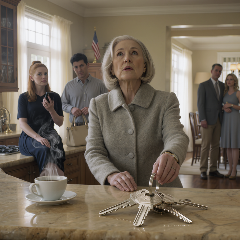 Przy moim własnym stole synowa przedstawiła mnie jako „pokojówkę”, a mój syn roześmiał się, jakby to była najzabawniejsza rzecz, jaką usłyszał w tym tygodniu. Następnego ranka położyłam klucze do domu na blacie, uśmiechnęłam się i powiedziałam: „Powodzenia”. Myśleli, że to jej chwila królowej… ale nie rozumieli, co ze sobą zabieram ani co tak naprawdę oznacza to „powodzenia”.