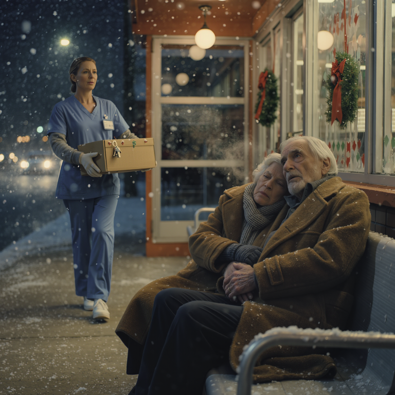 W Wigilię zobaczyła starszą parę marznącą na ławce – jedno zdanie, które jej powiedzieli, sprawiło, że zabrała do domu dwoje nieznajomych