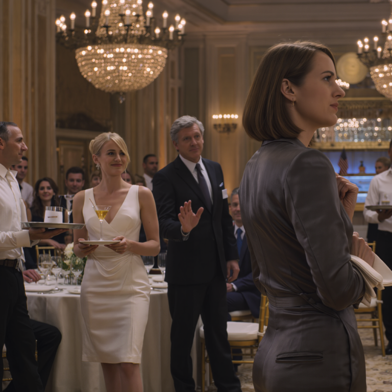 „Pracownicy jedzą w kuchni” – powiedziała narzeczona prezesa, zabierając mi talerz na weselu. Uśmiechnęłam się i wyszłam. Prezes pobiegł za mną: „Dokąd idziesz?”. Wskazałam na salę: „Masz 15 minut, żeby się oddalić”.