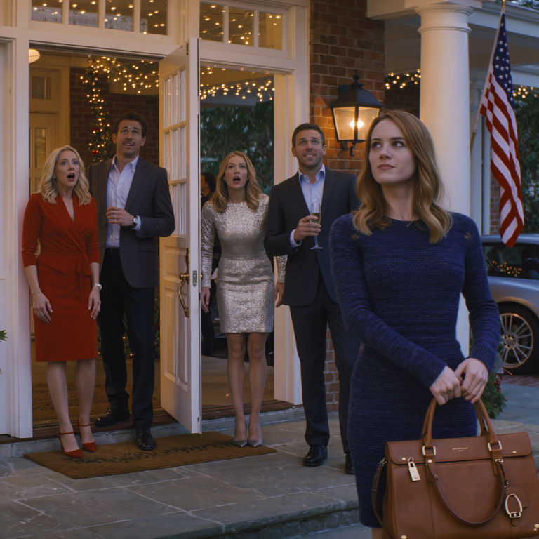 Moja mama powiedziała: nie przyjeżdżaj na święta, bo „narobisz nam wstydu”. Dziesięć dni później nadal stałam pod ich drzwiami… patrząc, jak chłopak mojej siostry patrzy na mnie, jakbym była jego wspomnieniem, ostrzeżeniem i żalem, które zderzyły się ze sobą jednocześnie.