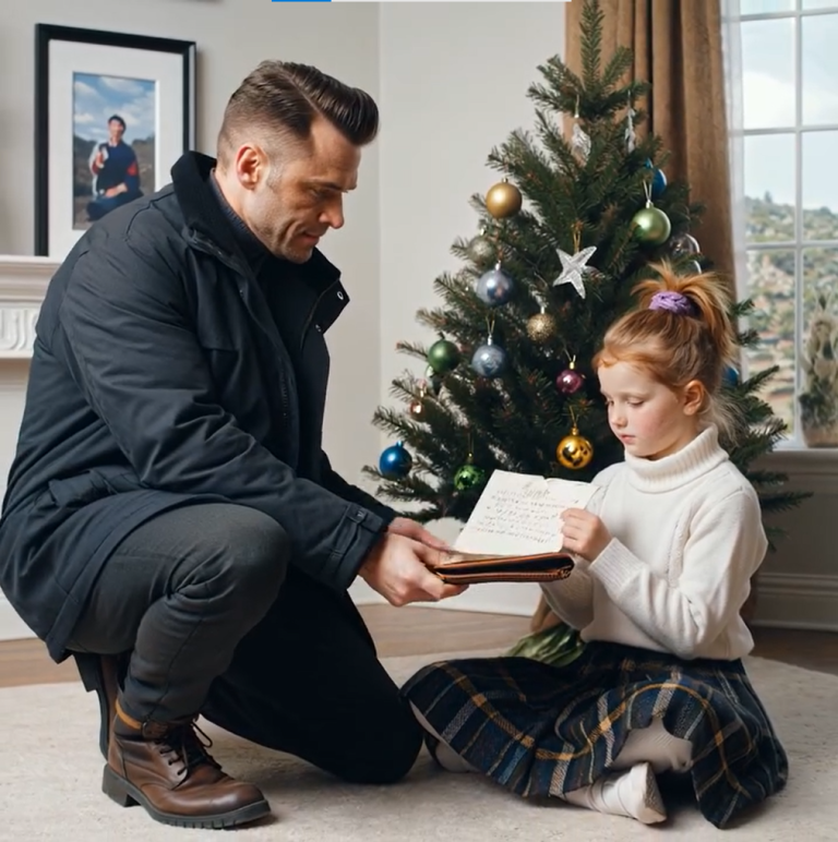 Wróciłem na święta. Zastałem córkę siedzącą samotnie bez prezentów. Notatka od teściowej: „Świętujemy bez niej na Bahamach. Ona jest twoim ciężarem”. Nie płakała. Spojrzała na mnie i powiedziała: „Tato, kiedy się pakowali, znalazłam coś w biurze dziadka. Nie wiedzą, że to mam”. Podała mi to. Zobaczyłem to i się roześmiałem. Zadzwoniłem. Nie mieli pojęcia, co ich czeka, kiedy WRÓCĄ…