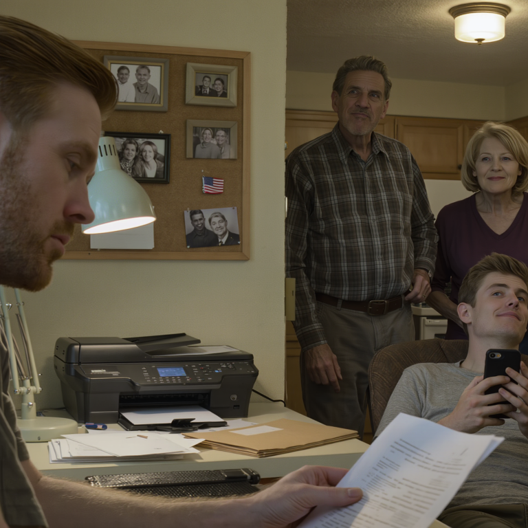 Przypadkowo zobaczyłem „TESTAMENT” na biurku taty – a mojego nazwiska… tam nie było. Pięć lat spłacania kredytu hipotecznego, opłacania rachunków, naprawiania domu jak maszyny… A jednak wszystko zostało powierzone mojemu bratu. Po cichu to wszystko przerwałem. Miesiąc później mama napisała mi SMS-a z zaledwie czterema słowami: „Spłata kredytu hipotecznego jest konieczna”. Po prostu odpisałem…