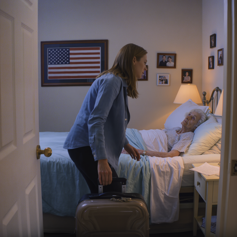 „Zaopiekuj się babcią”. — Kiedy wróciłam z podróży, mój mąż i teściowa zostawili mi liścik: „Proszę, zostań z nią”. Babcia była bardzo słaba. Potem ścisnęła moją dłoń i wyszeptała: „Pomóż mi odkryć prawdę. Oni nie mają pojęcia, kim naprawdę jestem”.