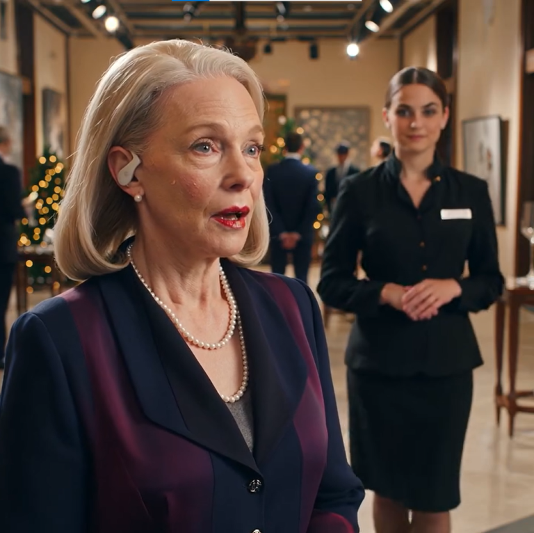 Na zatłoczonym przyjęciu bożonarodzeniowym zmęczona kelnerka użyła języka migowego, żeby życzyć mi „Wesołych Świąt” tak swobodnie, jakby to była najnormalniejsza rzecz na świecie. Nie miała pojęcia, że ​​jest jedyną osobą w tym pomieszczeniu, która może mi to powiedzieć. Około północy rozeszły się szepty, że nie jestem zwykłym gościem… i ta drobna chwila zmieniła moje dalsze plany.