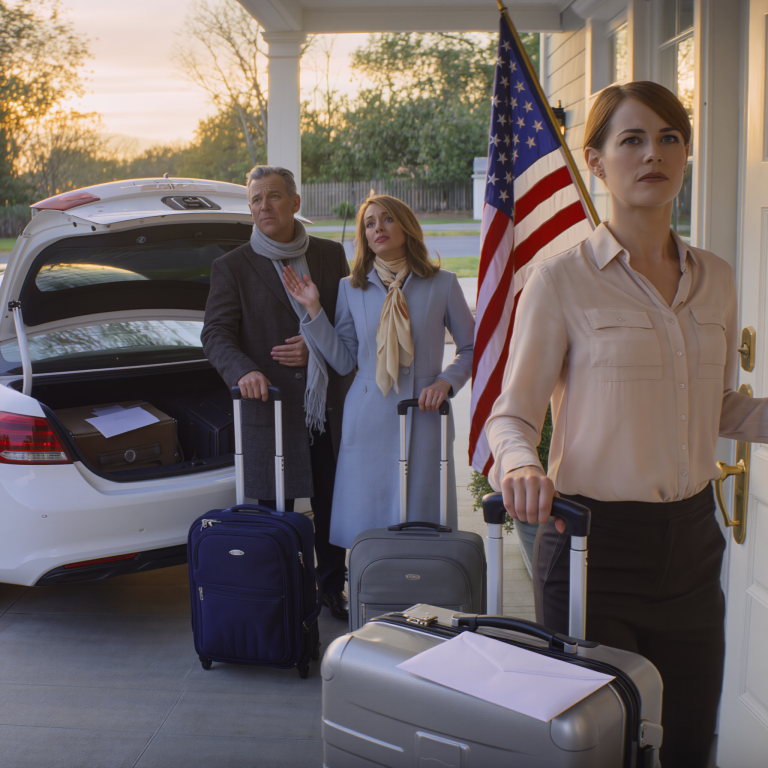 Ojciec nazwał mnie swoim największym błogosławieństwem, a potem zapomniał zakończyć rozmowę. Usłyszałem prawdę: „Ona jest tylko ciężarem”. Nie sprzeciwiałem się. Nie błagałem. Po cichu zmieniałem bieg wydarzeń, podczas gdy oni cieszyli się z podróży po Europie, którą sponsorowałem. Kiedy wracali do domu z uśmiechami na twarzach i oczekiwali kierowcy, klucze nie chciały się otworzyć. Dom był pusty. Została tylko kartka. To ironia, że ​​„ciężar” mógł to zrobić.