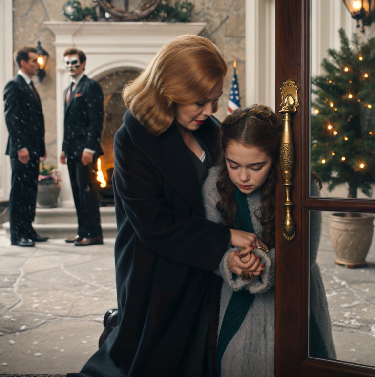 Mój zięć napisał SMS-a: „Może mogłabyś nas odwiedzić po świętach, jeśli pozwoli nam na to harmonogram” – więc przejechałam przez wigilijną zamieć do posiadłości jego rodziny… i zastałam moją córkę siedzącą na zewnątrz, trzęsącą się z zimna