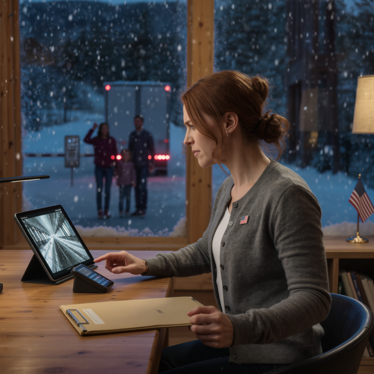 Ledwo zdążyłam się zadomowić w mojej górskiej chacie, gdy o północy zjawiła się moja rodzina — siostra tuliła dziecko w śniegu jak ofiara, jej mąż opierał się o wielką ciężarówkę wypełnioną ich bagażami, a mama wysłała mi SMS-a składającego się z zaledwie siedmiu słów: „Kod nie działa — otwórz bramę natychmiast”. Ale tym razem nie zachowałam się jak dobra siostra… a oni nie mieli pojęcia, że ​​przygotowałam coś, co zamknie im usta na zawsze.