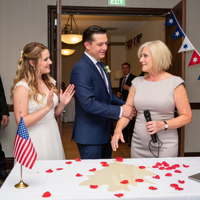 „Jako twoja nowa żona, pozwalam twojej matce zamieszkać w moim starym mieszkaniu” – oznajmiła moja synowa na przyjęciu weselnym. Uśmiechnęłam się. „Doceniam to, ale żyję bardzo szczęśliwie na swojej posesji”. Wtrącił się mój syn. „Mamo, nie mówiłem ci wcześniej… ale moi teściowie i bratowa się tam wprowadzają”. Rozejrzałam się po sali balowej – ale nigdzie ich nie było. Odezwałam się na tyle głośno, żeby wszyscy usłyszeli…