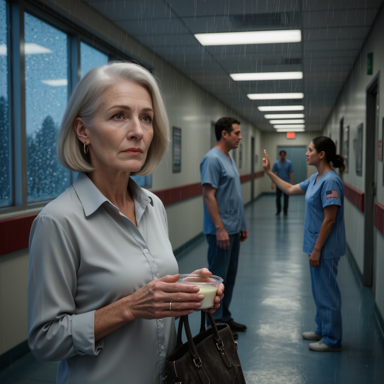 Jechałam dwanaście godzin, żeby zdążyć na moment narodzin mojego wnuka. Przywiozłam bukiet kwiatów, maleńki kocyk, który własnoręcznie wydziergałam, i serce przepełnione miłością. Ręce trzęsły mi się ze zdenerwowania. Ale w chwili, gdy dotarłam do drzwi, mój syn wyszedł i zablokował mi drogę. Jego głos był lodowaty – zimniejszy niż szpitalne korytarze: „Mamo, moja żona chce tu widzieć tylko swoją część rodziny”. Potem dodał, jakby gasił ostatnią iskrę nadziei: „Ona cię tam nie chce”. Przez ułamek sekundy naprawdę myślałam, że go źle usłyszałam. Odwróciłam się i wyszłam bez słowa. Trzy dni później zadzwonili z oddziału położniczego. Wzięłam głęboki oddech i powiedziałam tylko jedno zdanie.