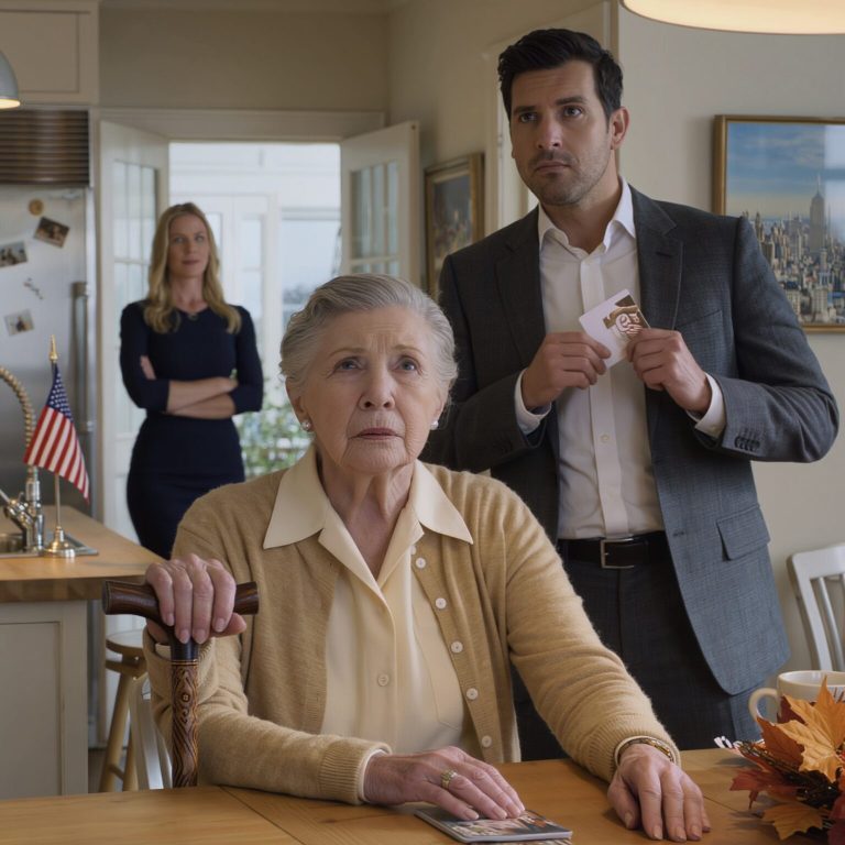 Mój syn wyrwał mi kartę i zaśmiał się: „Twoje pieniądze emerytalne są teraz moje”. Milczałem. Tydzień później bank mnie wezwał. Kierownik podał mi kopertę i powiedział cicho: „Może powinieneś otworzyć to przy nim”. A kiedy przeczytał, co było w środku… zbladł, a potem zaczął płakać.