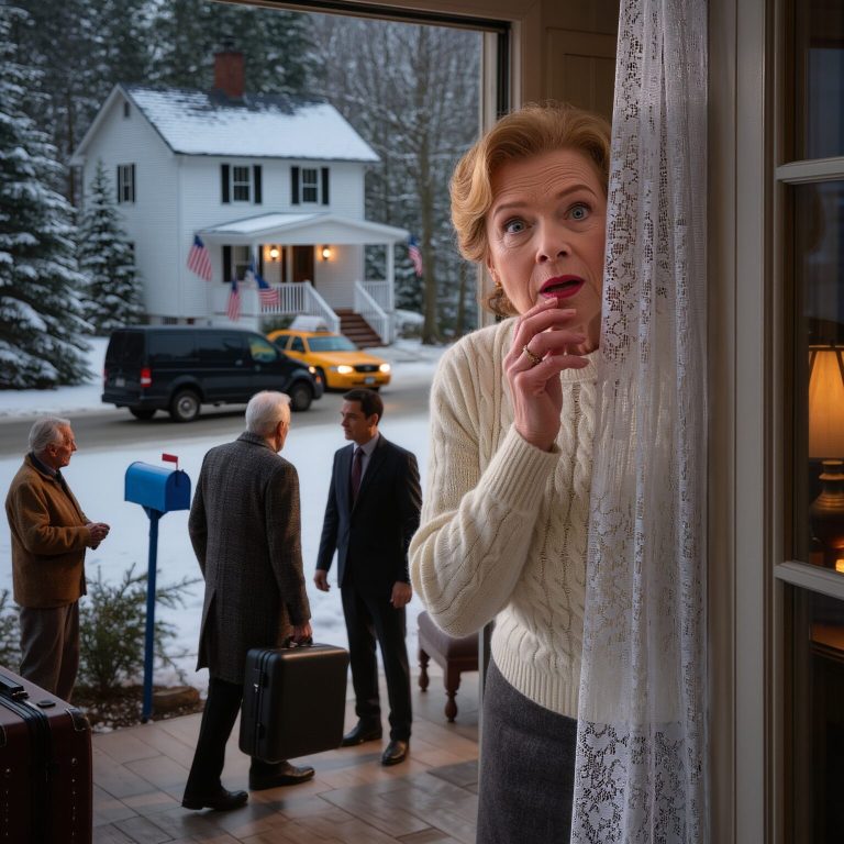 Mój mąż nagle wysłał mnie do Paryża – samą. Właśnie miałam wsiąść do taksówki, gdy nasz starszy ogrodnik delikatnie złapał mnie za nadgarstek i wyszeptał: „Proszę pani, proszę nie odjeżdżać… proszę mi zaufać”. Zaufałam – udałam, że odchodzę, po czym cicho zawróciłam i schowałam się w pensjonacie. Godzinę później czarna ciężarówka podjechała pod bramę… i wstrzymałam oddech, widząc, co z niej wysiadło.