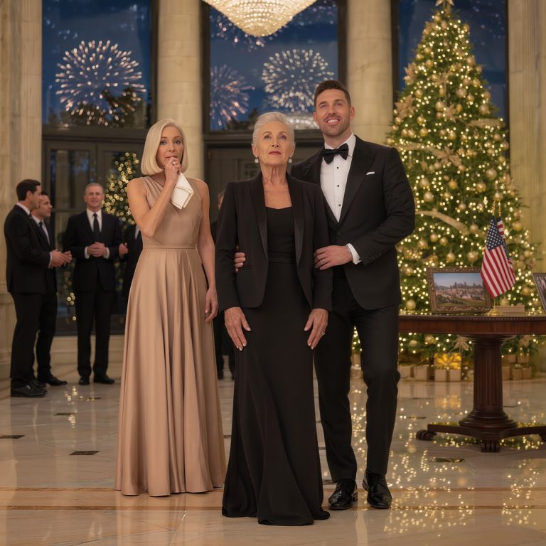 Na przyjęciu świątecznym mój syn miliarder przytulił mnie i powiedział: „Mamo, mam nadzieję, że dobrze ci idzie z 7000 dolarów kieszonkowego miesięcznie”. Byłam zdezorientowana i odpowiedziałam: „Pracuję 60 godzin tygodniowo na trzech etatach”. Wtedy moja synowa nagle zakaszlała i odwróciła wzrok. Nie przewidziała, co będzie dalej…