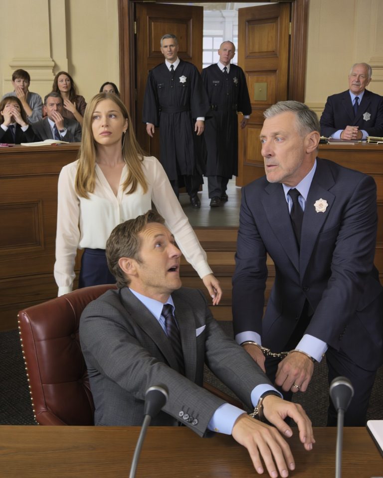 „Ona jest psychicznie chora” – powiedział mój tata do sędziego drżącym głosem. „Muszę mieć kontrolę nad jej pięciomilionowym spadkiem”. Ciotki skinęły głowami. Kuzyni gapili się na mnie. Wszyscy czekali, aż się rozpłaczę, zacznę krzyczeć, załamię. Wygładziłam swoją marynarkę z second-handu… i przesunęłam niebieską teczkę po stole. Sędzia szeroko otworzył oczy. Kiedy drzwi sali sądowej otworzyły się za moim ojcem, w końcu zrozumiał, kto tak naprawdę jest sądzony.