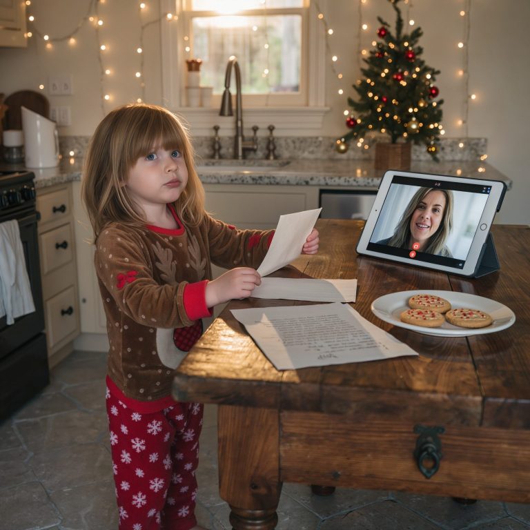 Mój 3-letni syn obudził się w Wigilię rano i znalazł notatkę w kuchni...