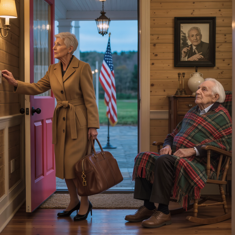 Wróciłem do domu w Święto Dziękczynienia. Dom był pusty – tylko ojczym mojej synowej siedział bujając się na krześle. Na stole leżała karteczka: „Nasza rodzina wybrała się w rejs. Proszę, zaopiekuj się nim”. Staruszek otworzył jedno oko i powiedział: „Możemy zaczynać?”. Tylko skinąłem głową. Cztery dni później moja synowa błagała…