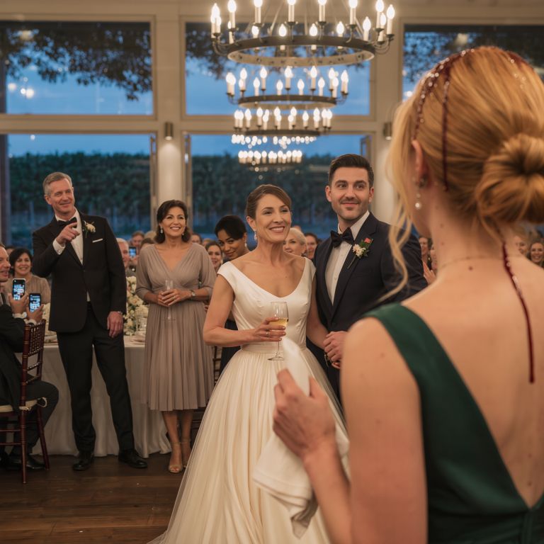 Moja siostra wylała mi prosto w twarz całą lampkę czerwonego wina w trakcie wesela na 300 gości, tylko dlatego, że NIE CHCIAŁEM przejąć mojego domu na plaży. Syknęła: „Nie znasz swojego miejsca”... cała sala zamarła... potem, przy stole nr 3, ktoś zerwał się na równe nogi i krzyknął jedno zdanie, a moja siostra w ciągu jednej sekundy zbladła jak papier...