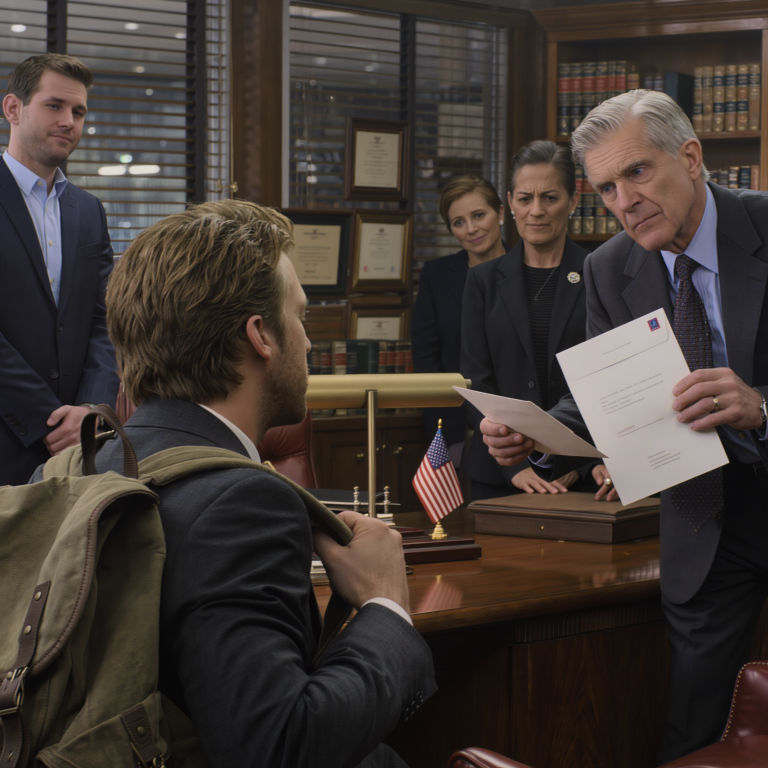 Oblałem egzamin adwokacki, a mój tata podpisał list „WYRZECZENIE SIĘ” prosto na tym błyszczącym drewnianym biurku, ponieważ „ZASTRASZYŁEM” nasze prawnicze nazwisko… podczas gdy „złote dziecko” dostało przyjęcie na 20 000 dolarów i było chwalone przez całe środowisko prawników — aż do momentu, gdy 3 lata później publiczny zapis ujawnił to, czego nikt nie odważył się powiedzieć… i mój tata oddzwonił drżącym głosem, żądając, abym „uratował reputację”.