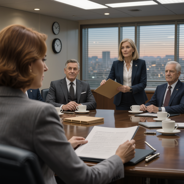 „'Podpisz natychmiast rezygnację, albo cię zwolnimy!' — 21 lat poświęcenia zamienione na 30 minut w sali konferencyjnej… Nie podpisałem ich szablonu, sam napisałem dokładnie JEDNO zdanie… 5 dni później ich prawnik zadzwonił o 7:43: 'Co miałeś na myśli pisząc WCHODZI W ŻYCIE PO CAŁKOWITYM UGODZIE?' — i dyrektor finansowy zbladł…