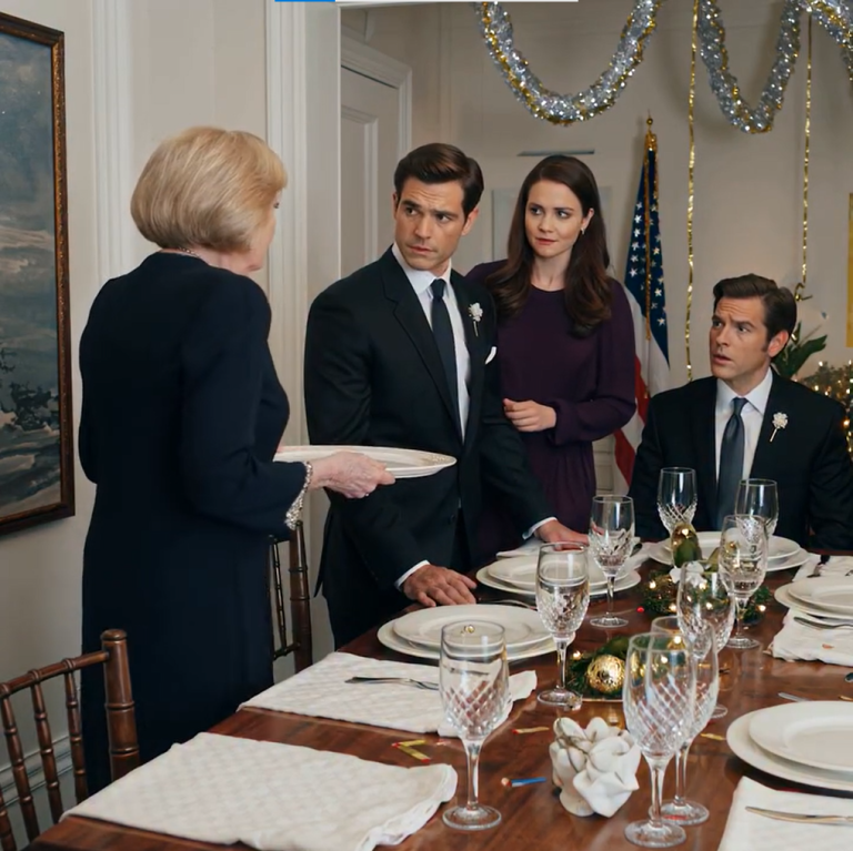 Podczas świątecznego obiadu moja synowa wręczyła mi identyfikator. Napisano na nim: „Gosposia”. Jej rodzice cicho się zaśmiali. Mój syn uśmiechnął się lekko, porozumiewawczo i powiedział: „Jedzenie jest dla rodziny”. Moje miejsce przy stole nie było tam. Nie podniosłam głosu. Spokojnie zdjęłam obrączkę, położyłam ją na stole i wypowiedziałam cztery słowa. W pokoju zapadła cisza.