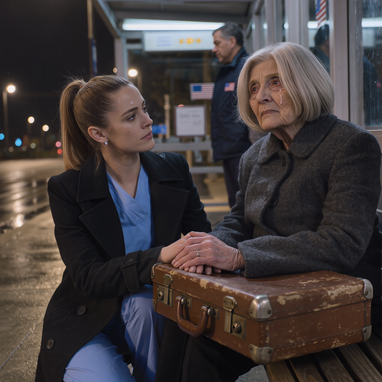 W sylwestra moja synowa oznajmiła: „Zamierzamy umieścić cię w domu opieki. Jesteś za stara, żeby się do czegokolwiek nadawać”. Zrozpaczona spakowałam walizki i postanowiłam uciec. Na dworcu autobusowym nie mogłam powstrzymać łez. Młoda kobieta zapytała, czy wszystko w porządku, więc opowiedziałam jej wszystko. Zadzwoniła i powiedziała: „Tato, znalazłam ją. Tak, jestem pewna”.