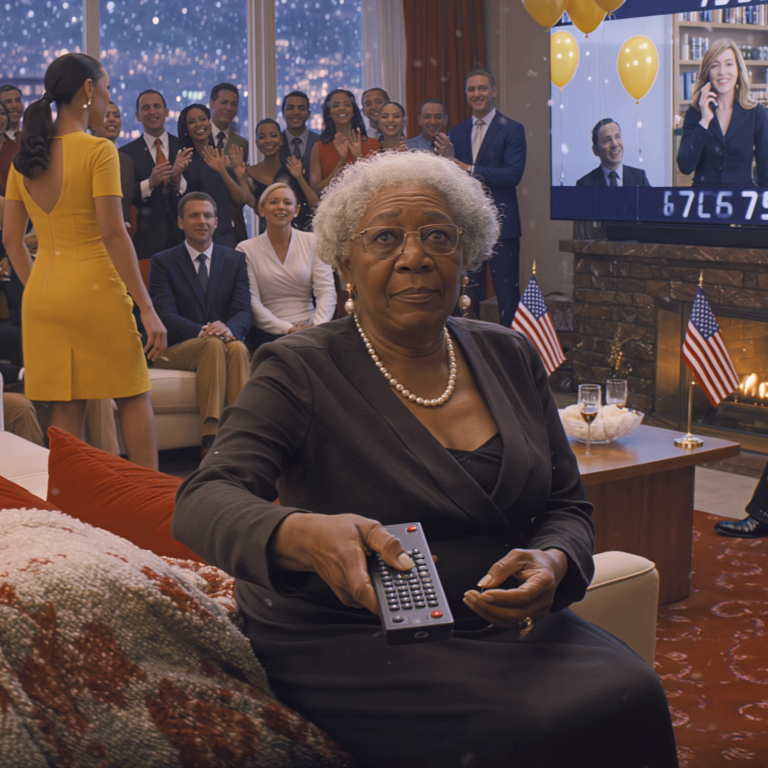 W sylwestra moja synowa kazała mi iść na górę i obejrzeć w telewizji noworoczne odliczanie, bo „to nie dla ciebie”. Czterdziestu członków rodziny wybuchnęło śmiechem. Ktoś krzyknął: „Nie zapomnij włączyć jej napisów!”. Nie mieli pojęcia, że ​​spędziłem sześć miesięcy nagrywając każde jej słowo – i że o północy wszyscy będziemy razem oglądać coś na największym ekranie w domu.