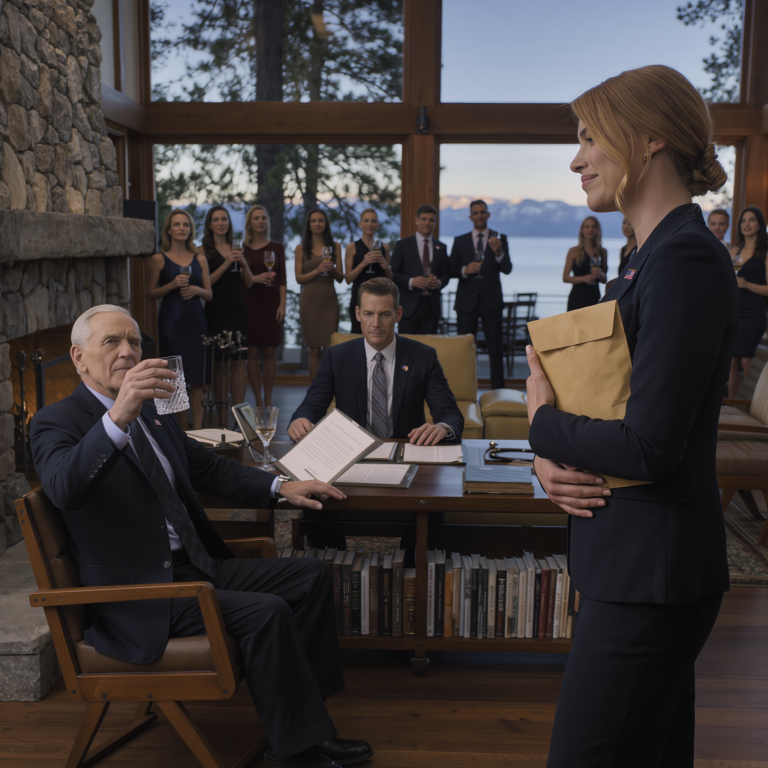 Podczas czytania testamentu nad jeziorem Tahoe mój ojciec uniósł kieliszek i oznajmił: „Wszystko trafia do mojego syna, a moja córka nie dostaje nic”. Pięćdziesiąt osób wiwatowało, jakby to było zwycięstwo, a ja tylko się uśmiechnąłem, odwróciłem się do prawnika i zadałem jedno pytanie, które sprawiło, że jego twarz zbladła…