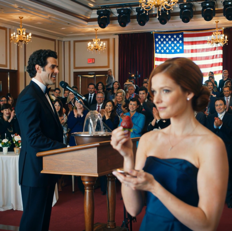 „Podaruj siostrze swój penthouse w prezencie ślubnym” – powiedział mój ojciec do mikrofonu – w obecności 200 gości. Zamarłem, a potem wstał nieznajomy i powiedział: „Nie dotykaj jej, bo zapłacisz” i na sali zapadła cisza.