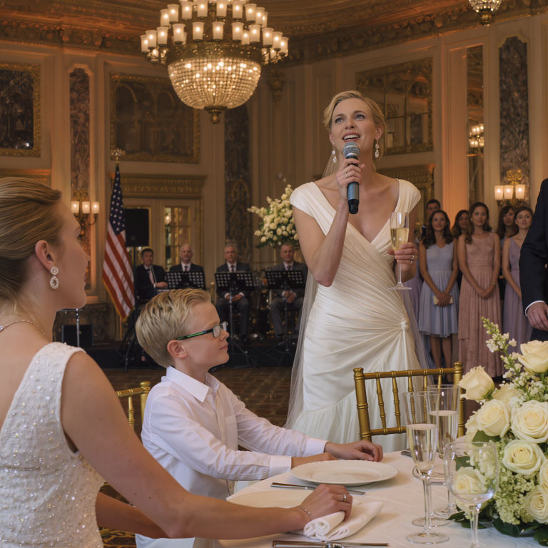 Podczas przemówienia na ślubie mojej młodszej siostry zadrwiła: „Moja siostra jest samotną matką — wszyscy jej unikają”, a cała sala wybuchła; moja mama wygłosiła kolejną upokarzającą kwestię przed moim ośmioletnim synem… Nie zdążyłam nawet wstać, gdy pan młody nagle chwycił mikrofon, spojrzał prosto na mnie — i powietrze zamarło.