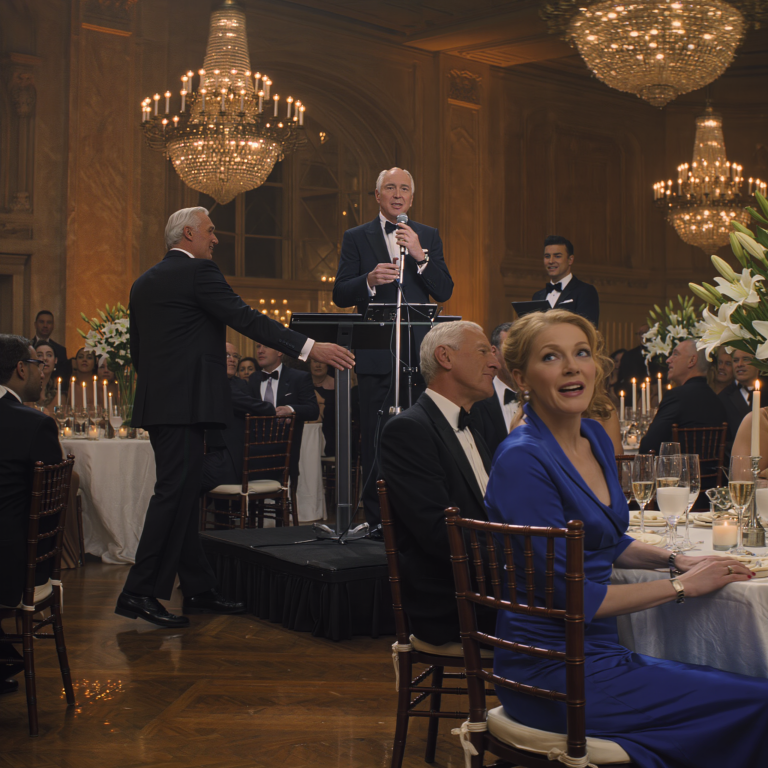 Pewnej nocy, kiedy mój mąż powiedział, że „mam szczęście, że mnie trzymał” przed 200 osobami, właściciel hotelu wyszedł z cienia i sięgnął po mikrofon