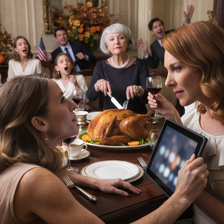 Podczas kolacji z okazji Święta Dziękczynienia wstałem, żeby podziękować cioci Sandrze za „stary rower”, który pojawił się u moich drzwi... Zamarła w pół kroku i wyszeptała: „Jaki rower?”... a potem powiedziała jedno zdanie, które sprawiło, że twarz mojej mamy zbladła: „Przelałam ci 500 000 dolarów” — moja siostra zakrztusiła się kawą, a ja po cichu otworzyłem tablet...