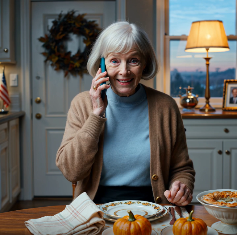 Mój syn zapomniał zakończyć naszą rozmowę po zaplanowaniu Święta Dziękczynienia, a przez telefon usłyszałem: „Oni niczego nie podejrzewają”, podczas gdy jego żona odpowiedziała: „Bogaci starzy ludzie są zawsze najłatwiejsi do porwania”, więc o tej samej porze zadzwoniłem po prywatnego detektywa i kiedy przyjechali na „kolacja”, nie byliśmy sami.