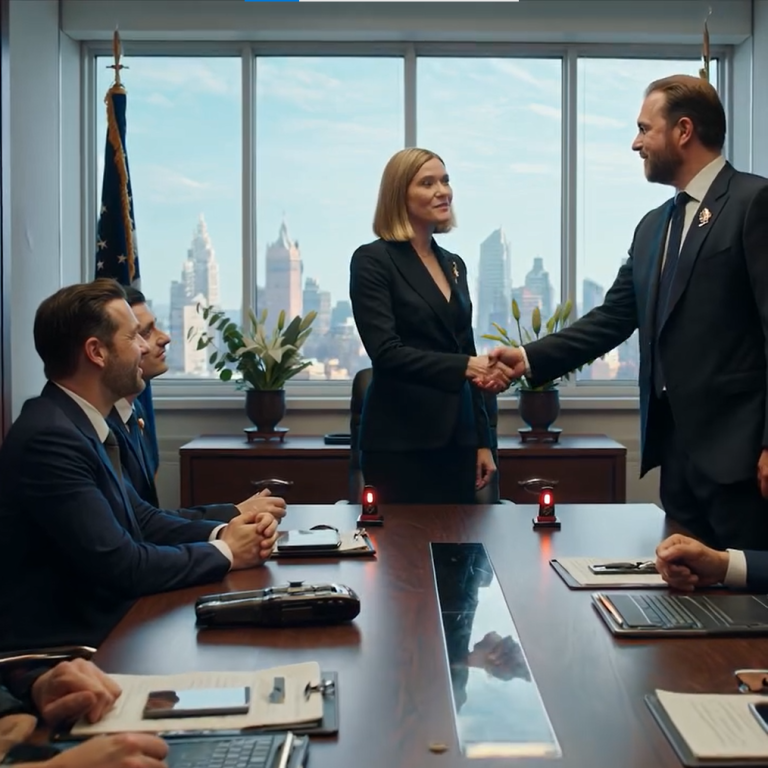 Wyciągnąłem rękę, gotowy powitać nowego prezesa. Kiedy to zrobiłem, prezes prychnął: „Nie podaję ręki młodszemu personelowi”. Ludzie chichotali, podczas gdy kamery kręciły dalej. Zachowałem spokój, spojrzałem mu w oczy i powiedziałem: „Więc właśnie przegrałeś kontrakt wart 2,5 miliarda dolarów”.