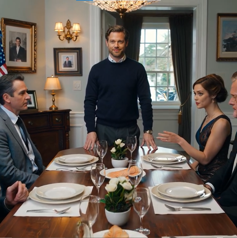 Nowa dziewczyna mojego brata, mojej żony, wyśmiała mnie przy kolacji i wszyscy się śmiali. Ojciec mojej żony powiedział mi, żebym „przestał oczerniać jego rodzinę”. Więc pozwoliłem im się ze mnie wyśmiewać, dopóki nie wspomniała o swojej pracy. Wtedy wyciągnąłem telefon – i patrzyłem, jak ich uśmiechy znikają.